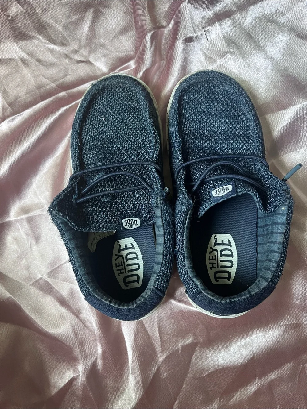 Hey Dude Kids Navy Slip-On Knit Sneakers